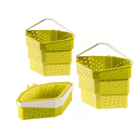 Clip-On Green Boil Baskets For Cooking & Draining Stackable & Multi-Color Kitche - Picture 4 of 4